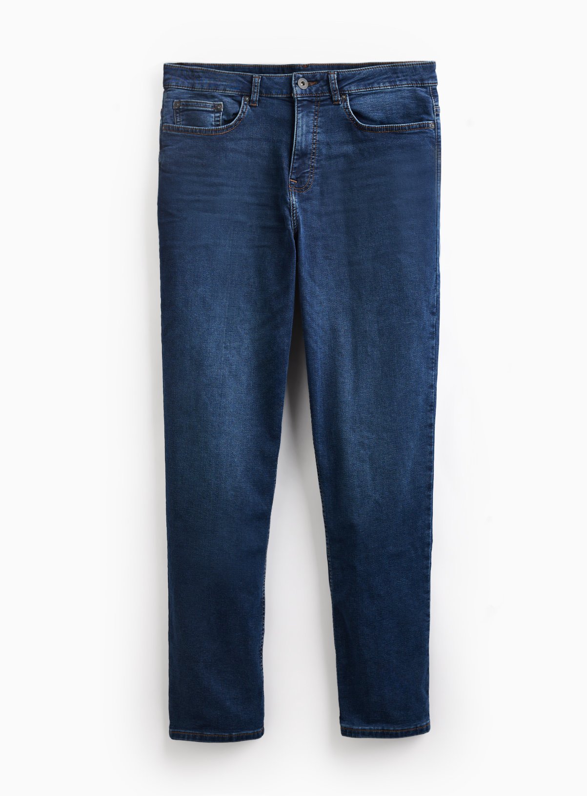 Dark Denim Ultimate Comfort Straight Leg Jeans 34R - Image 3 thumbnail